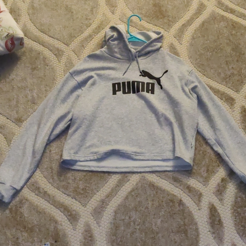 Grey puma hoodie